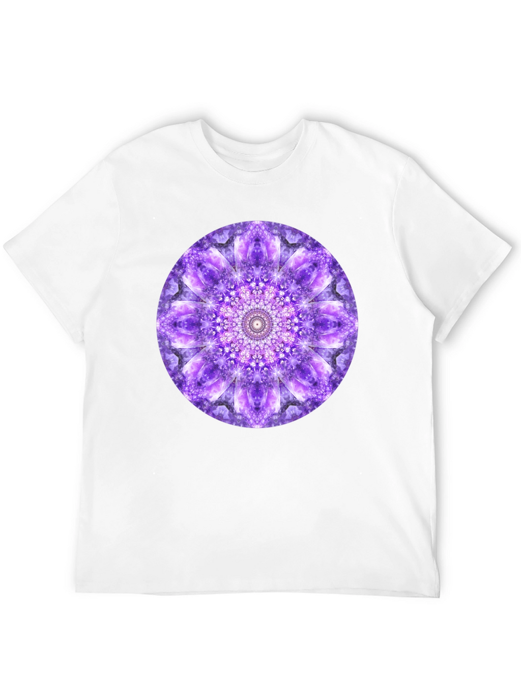 Purple Mandala Graphic Print T-Shirt