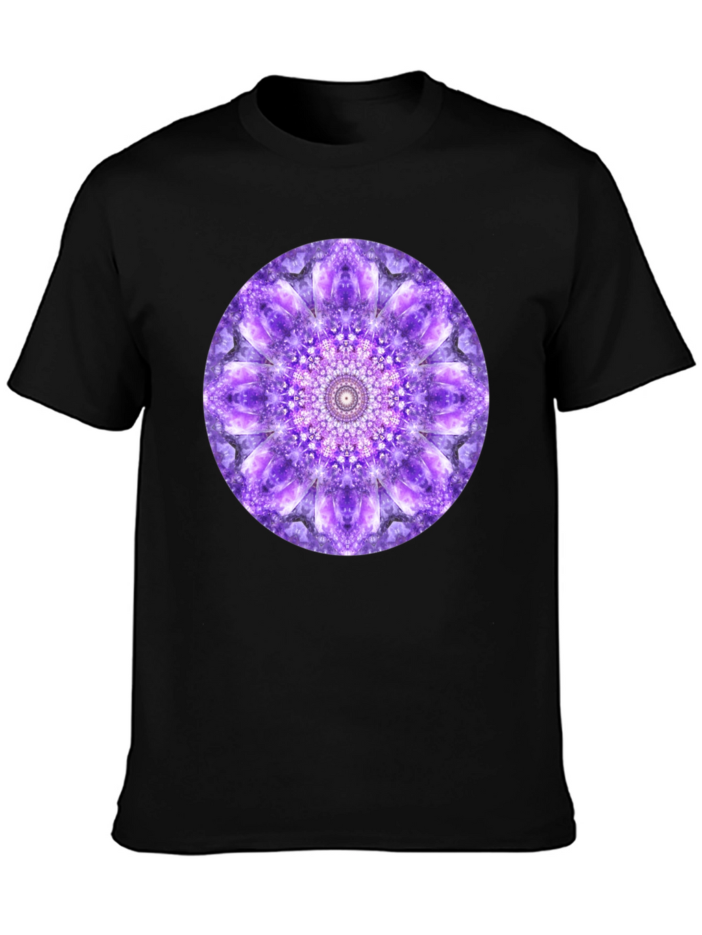 Purple Mandala Graphic Print T-Shirt