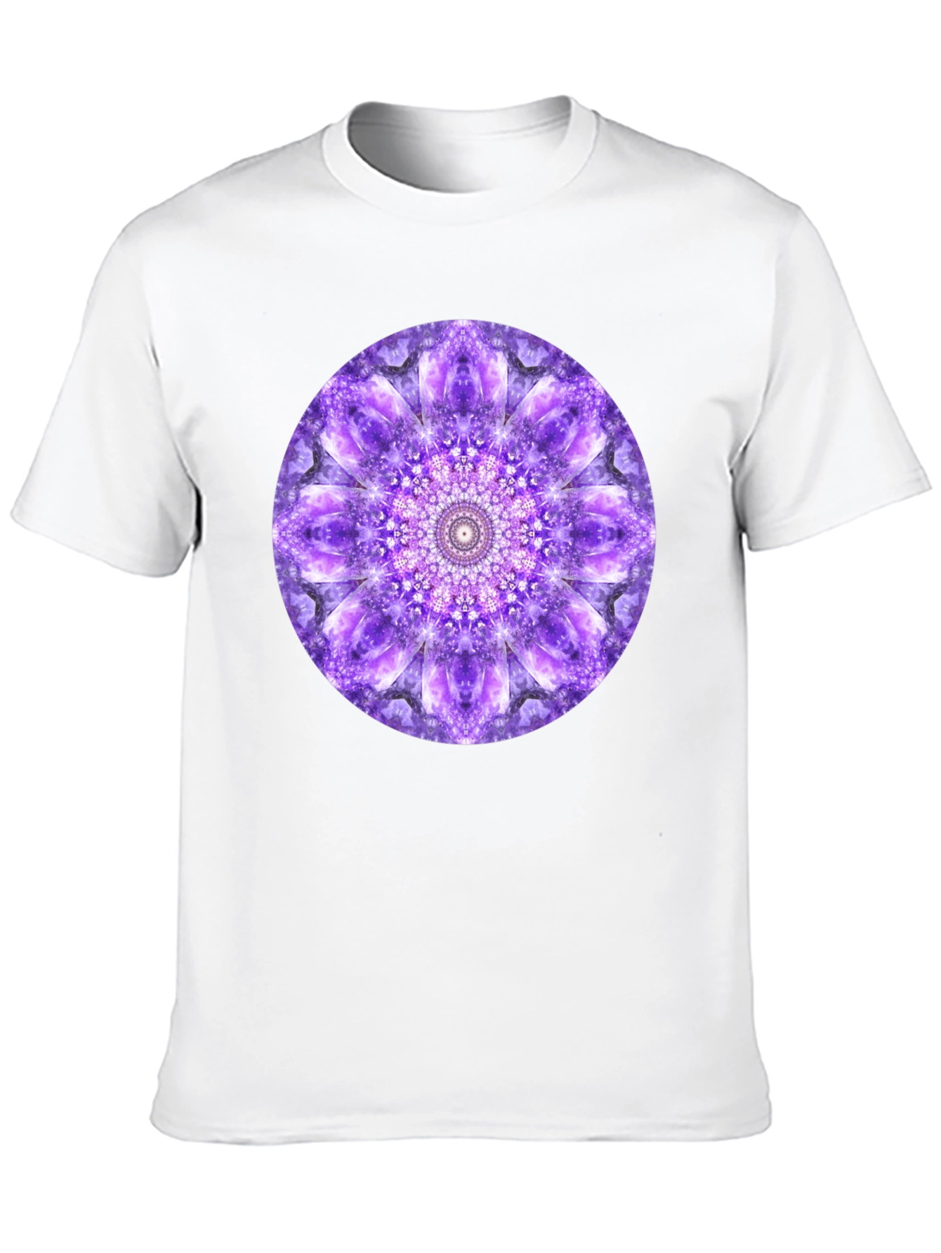 Purple Mandala Graphic Print T-Shirt