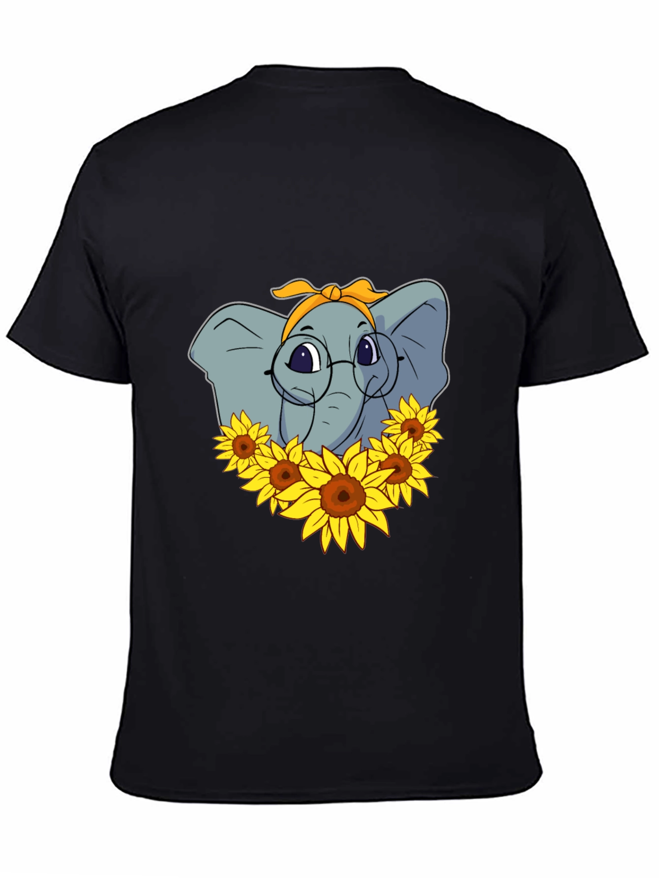 Elephant Sunflower T-Shirt - Stylish Graphic Tee