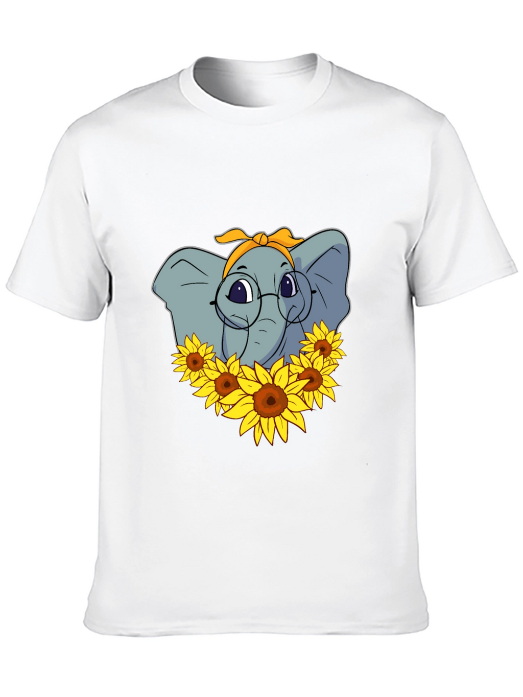 Elephant Sunflower T-Shirt - Stylish Graphic Tee