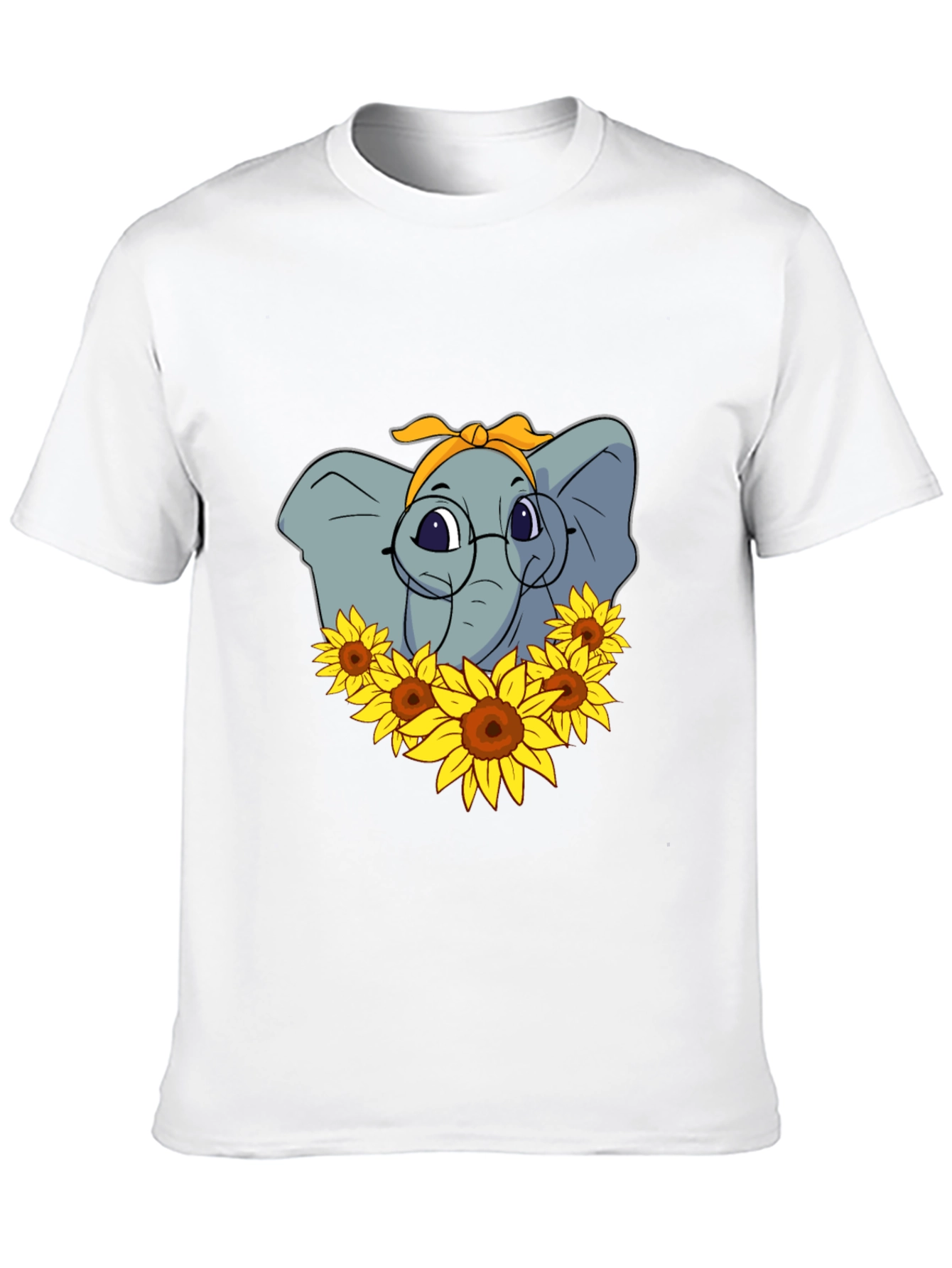 Elephant Sunflower T-Shirt - Stylish Graphic Tee