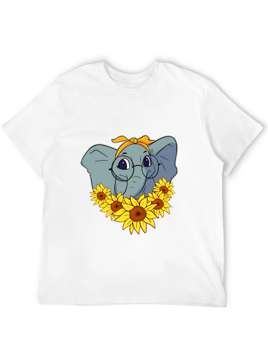 Elephant Sunflower T-Shirt - Stylish Graphic Tee