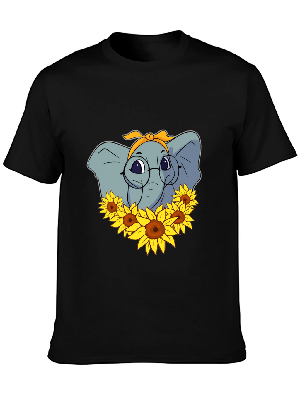 Elephant Sunflower T-Shirt - Stylish Graphic Tee