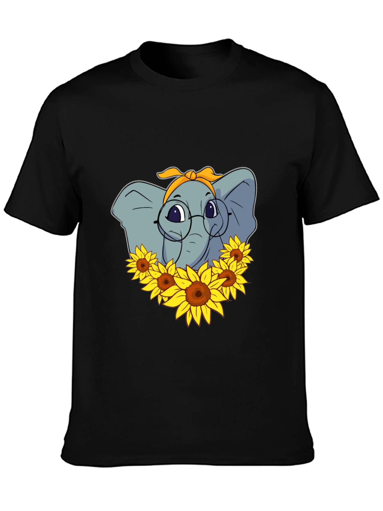 Elephant Sunflower T-Shirt - Stylish Graphic Tee