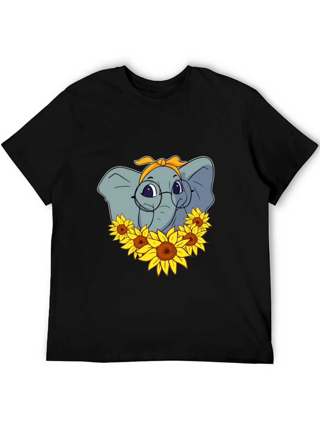 Elephant Sunflower T-Shirt - Stylish Graphic Tee