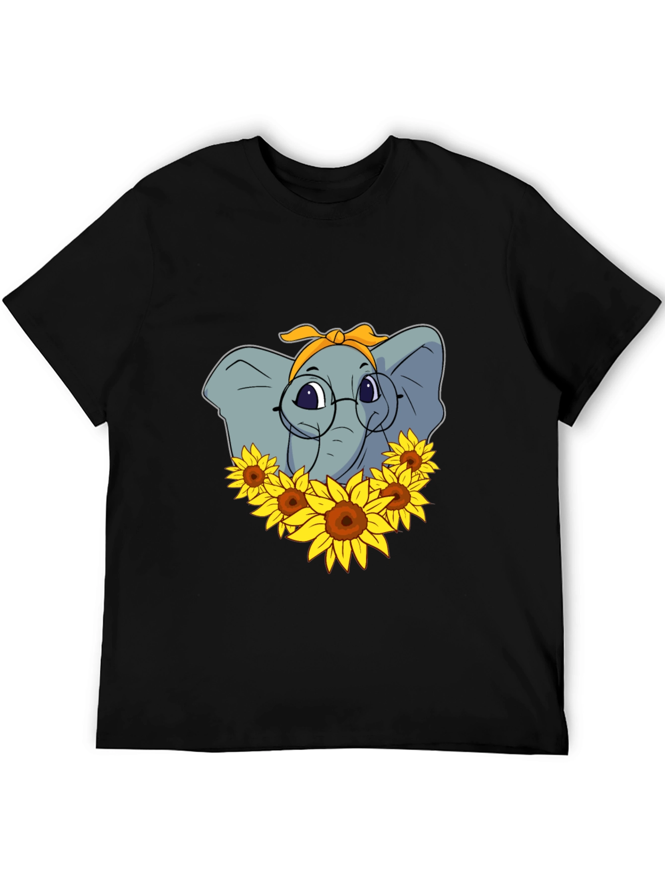 Elephant Sunflower T-Shirt - Stylish Graphic Tee