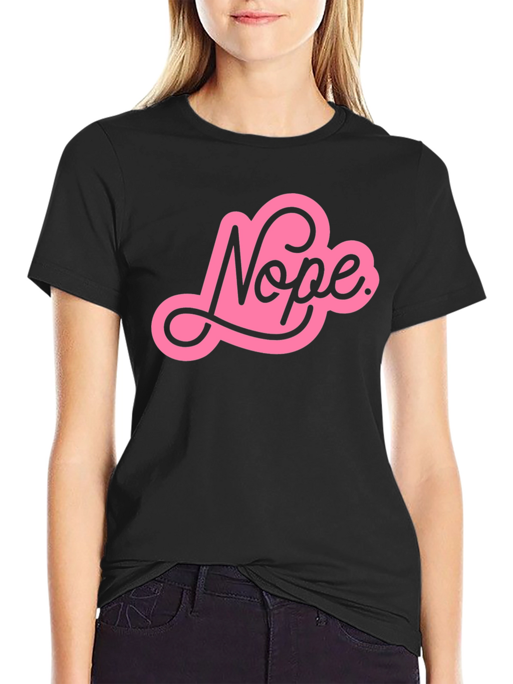 Nope Graphic Tee - Trendy Unisex T-Shirt