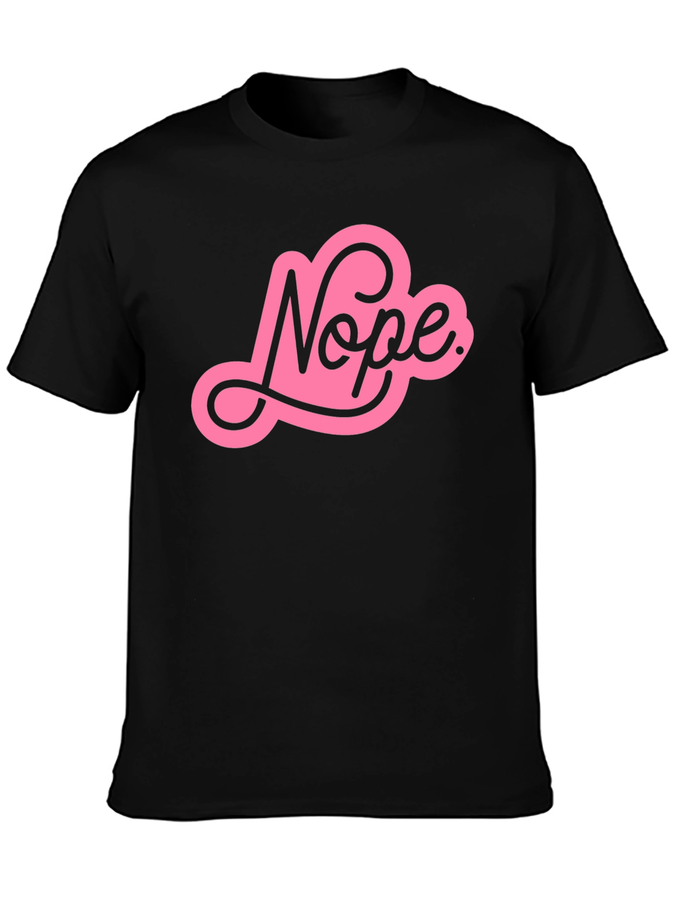 Nope Graphic Tee - Trendy Unisex T-Shirt