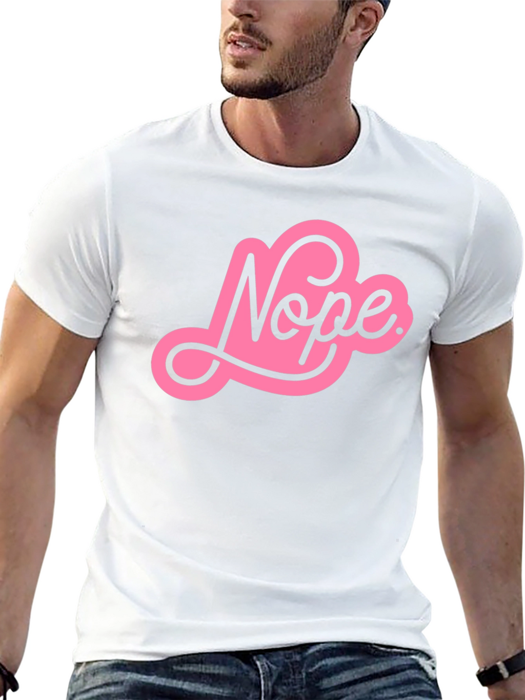 Nope Graphic Tee - Trendy Unisex T-Shirt