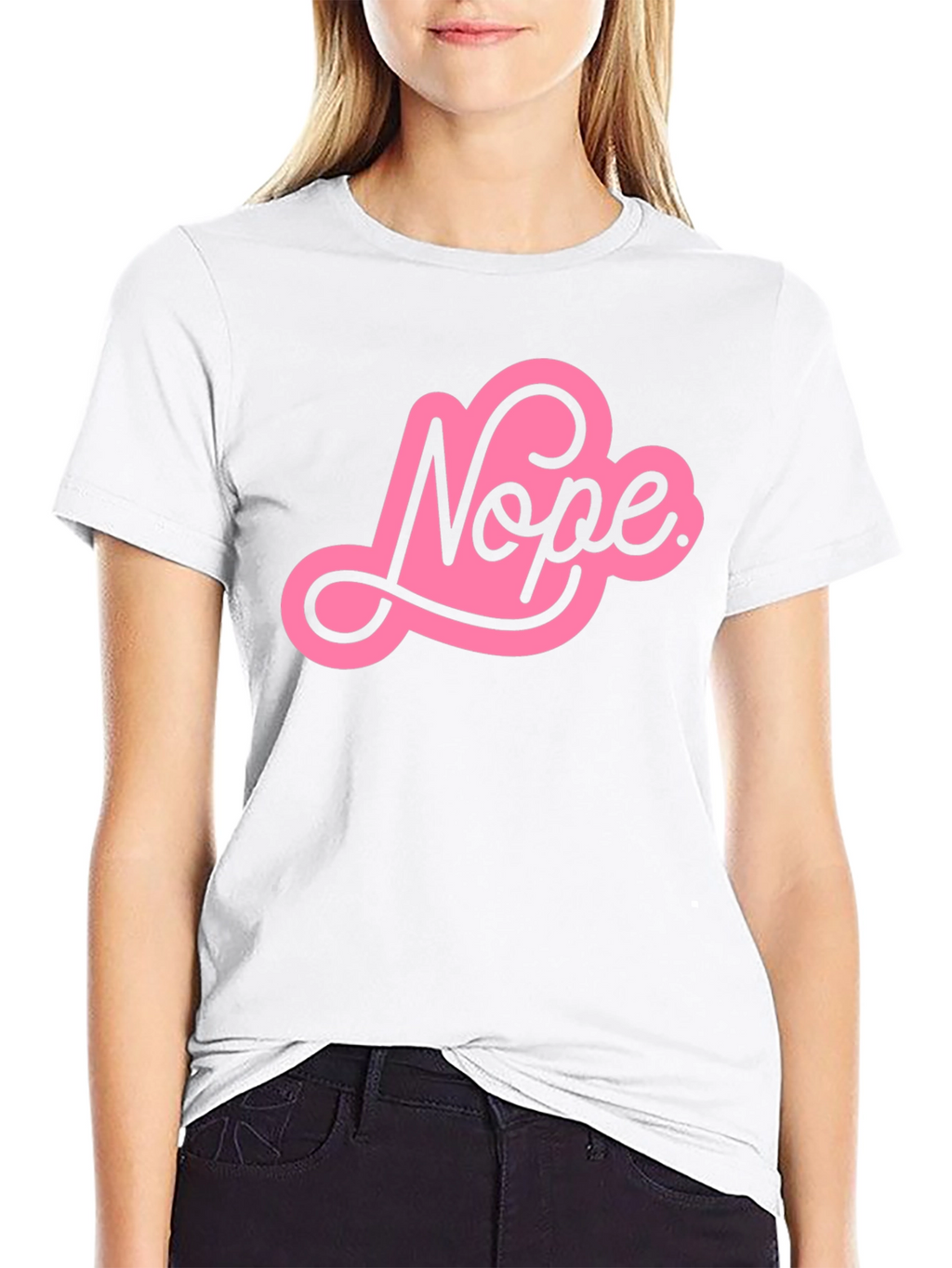 Nope Graphic Tee - Trendy Unisex T-Shirt