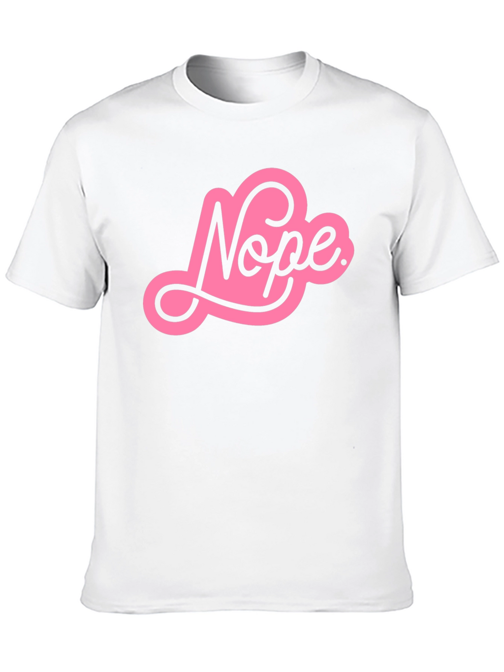 Nope Graphic Tee - Trendy Unisex T-Shirt