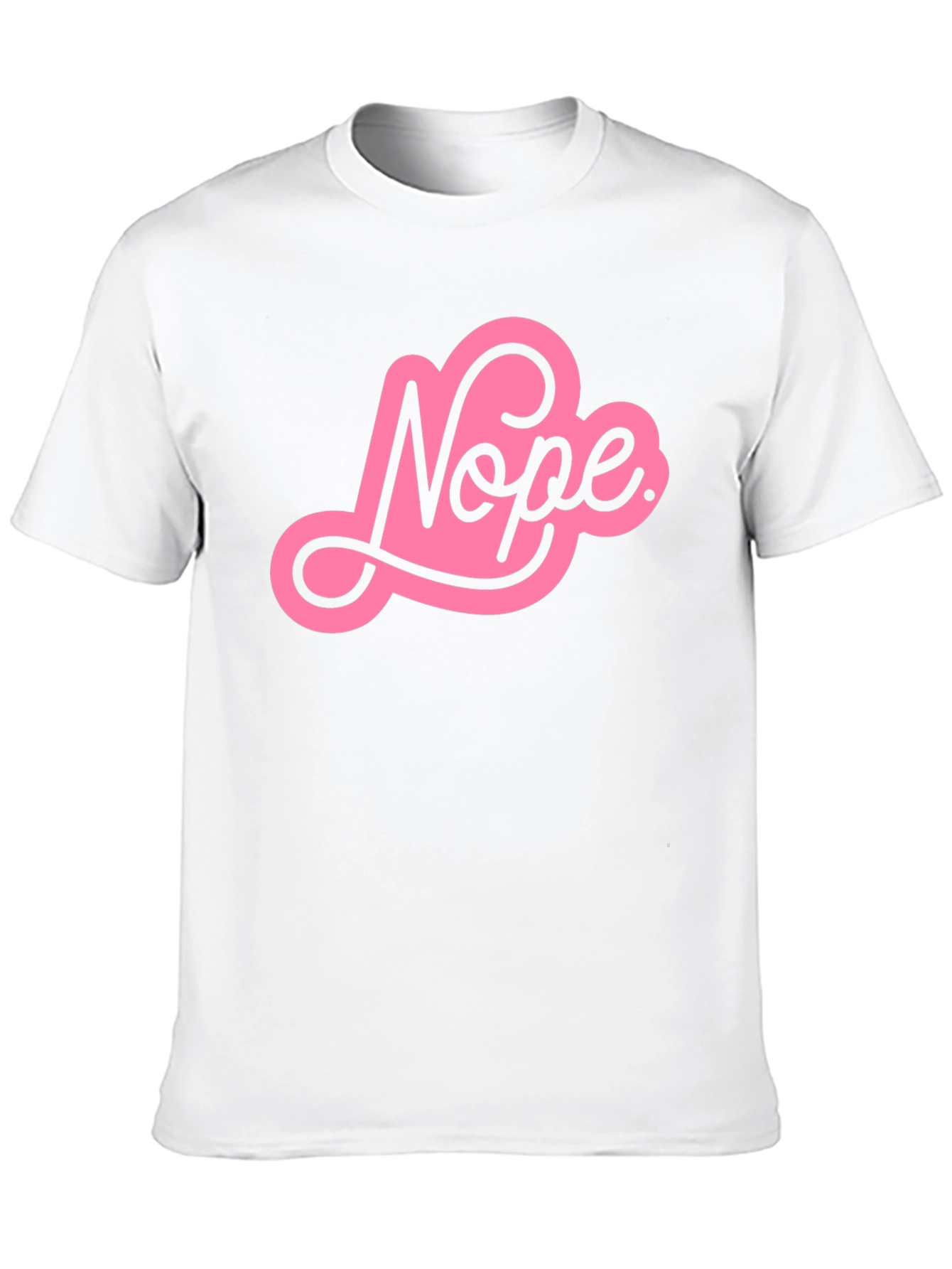 Nope Graphic Tee - Trendy Unisex T-Shirt