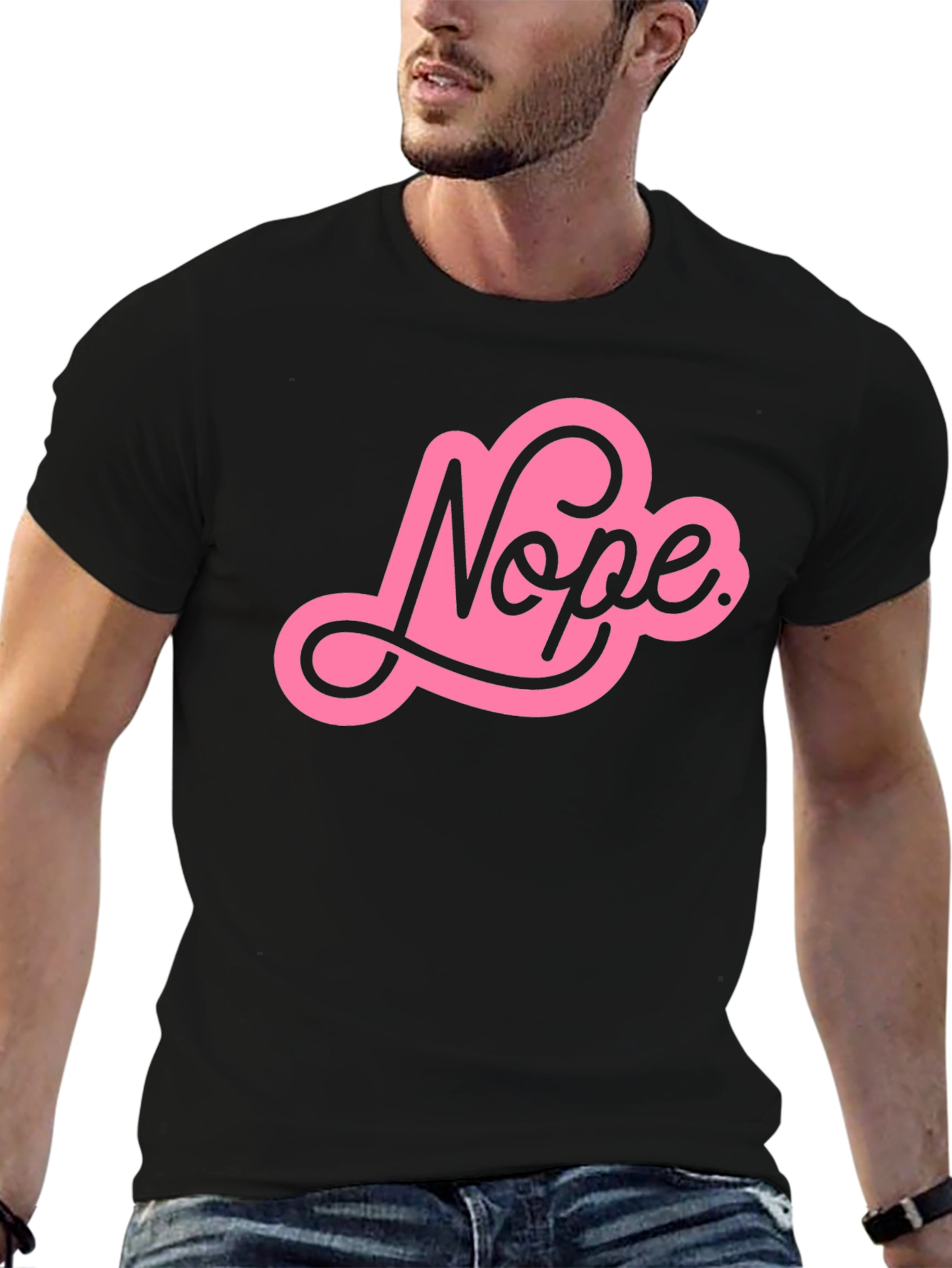 Nope Graphic Tee - Trendy Unisex T-Shirt