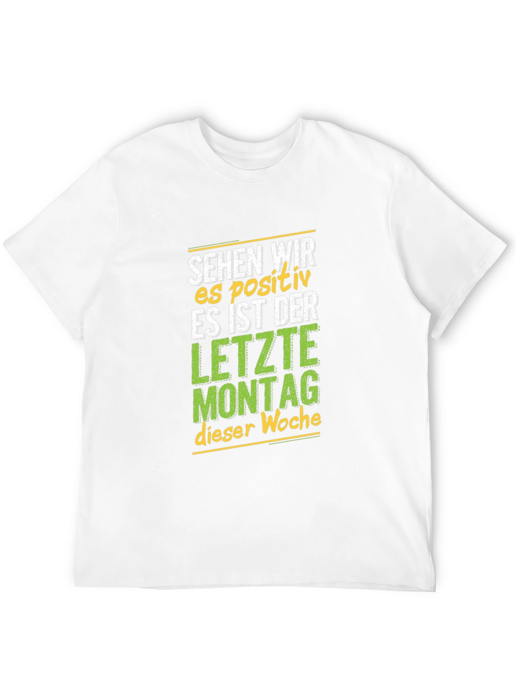 Sehen Wir Es Positiv Black Graphic Tee