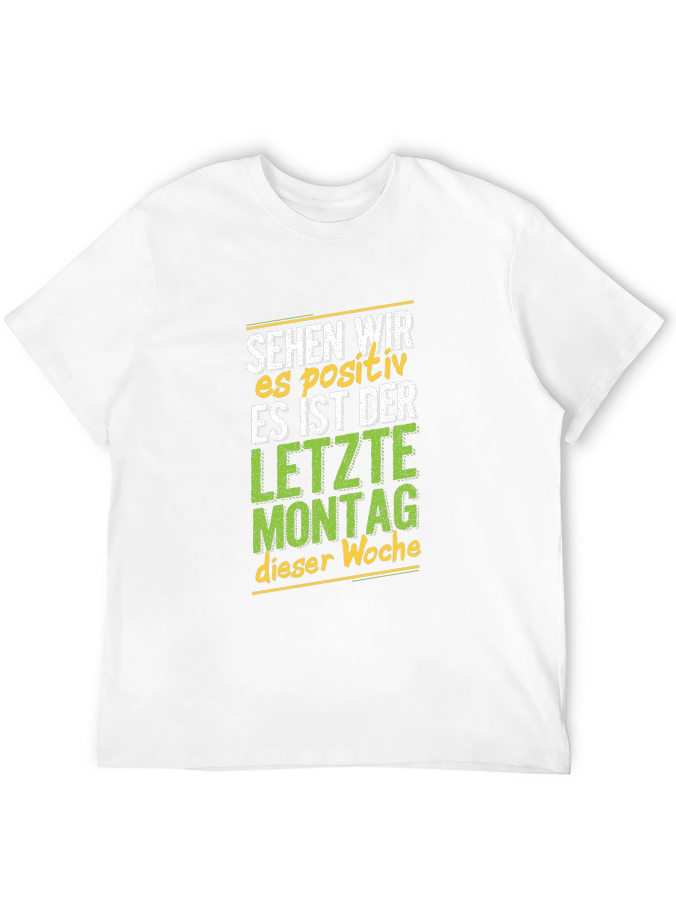 Sehen Wir Es Positiv Black Graphic Tee