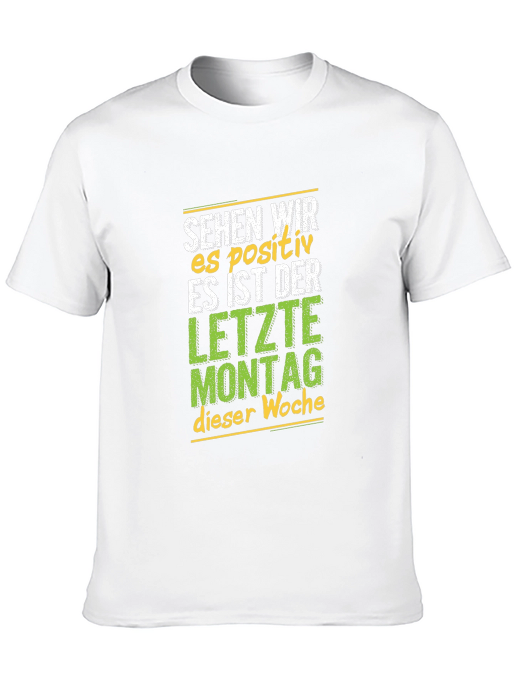 Sehen Wir Es Positiv Black Graphic Tee