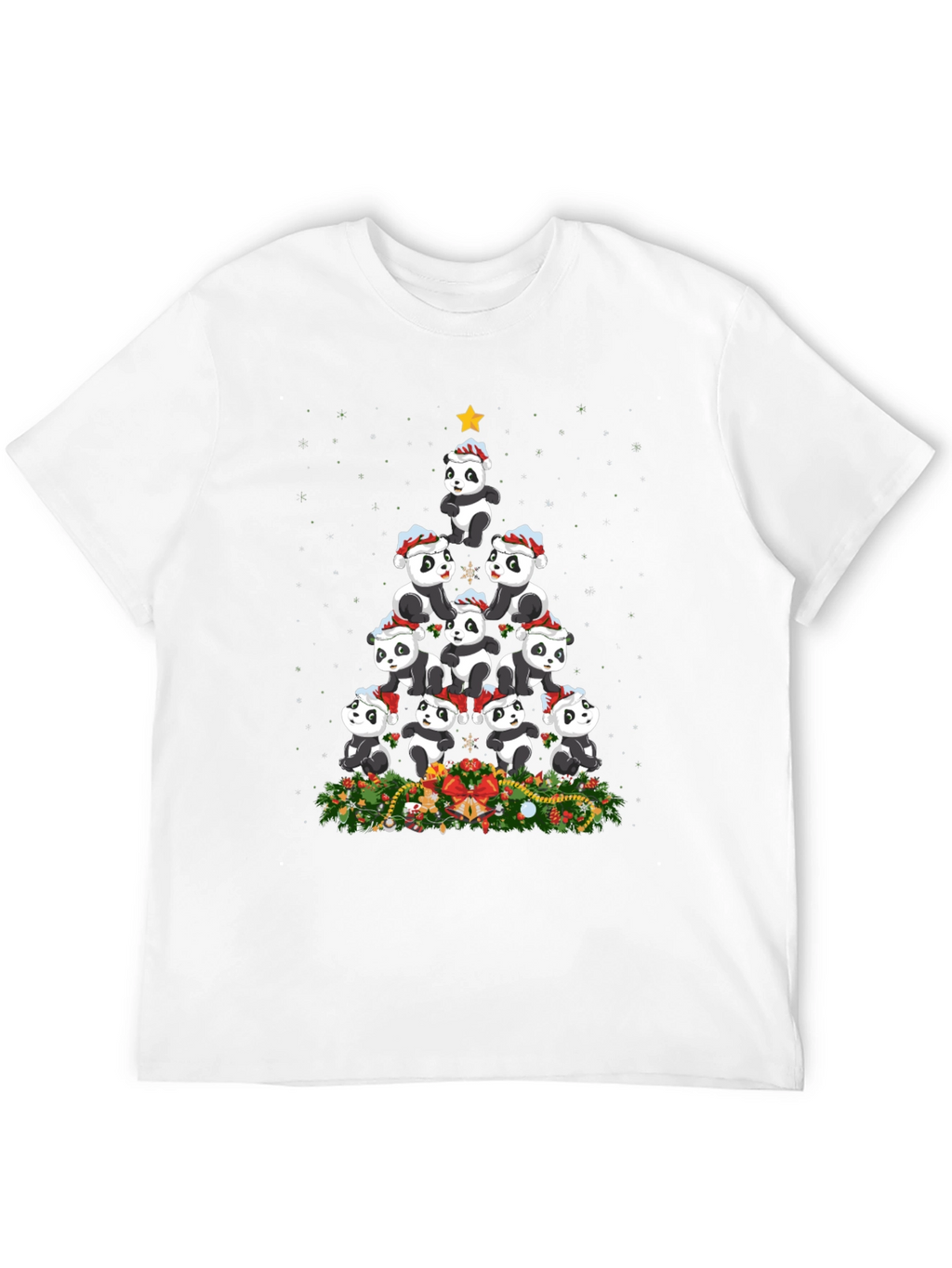 Panda Christmas Tree T-Shirt