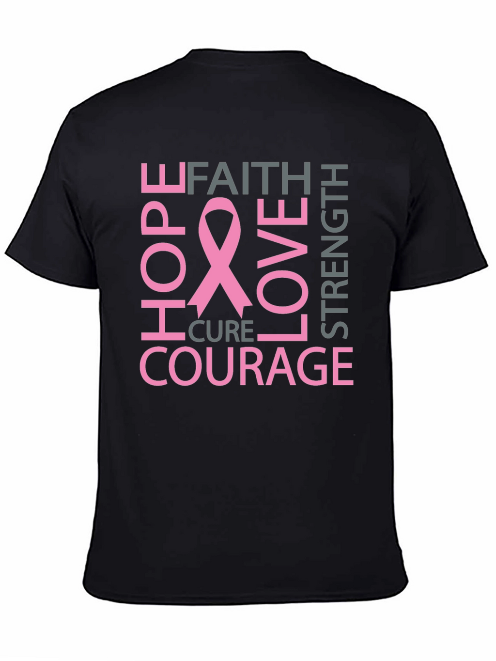 Breast Cancer Awareness Black T-Shirt