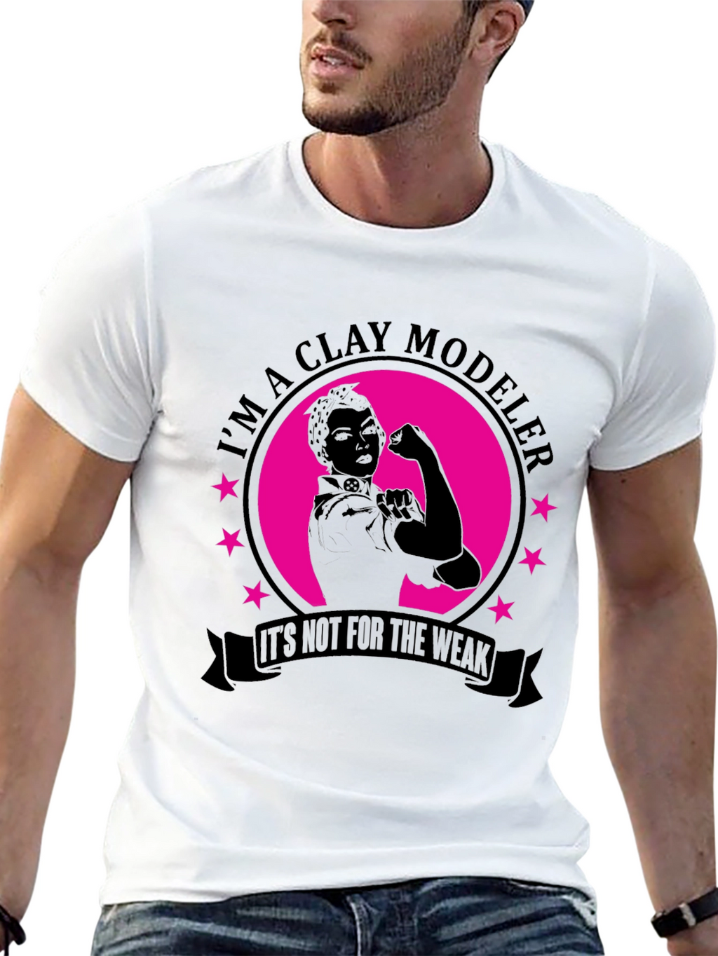 Clay Modeler T-Shirt - Strong Women Design