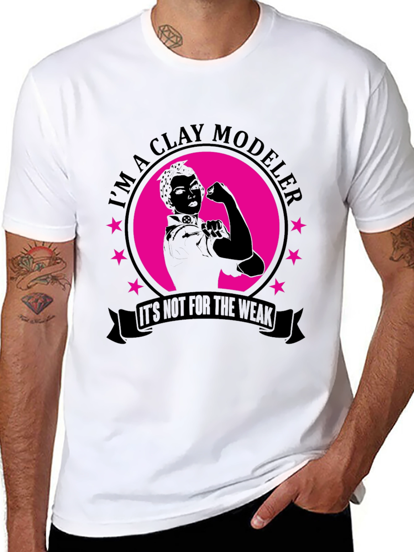 Clay Modeler T-Shirt - Strong Women Design