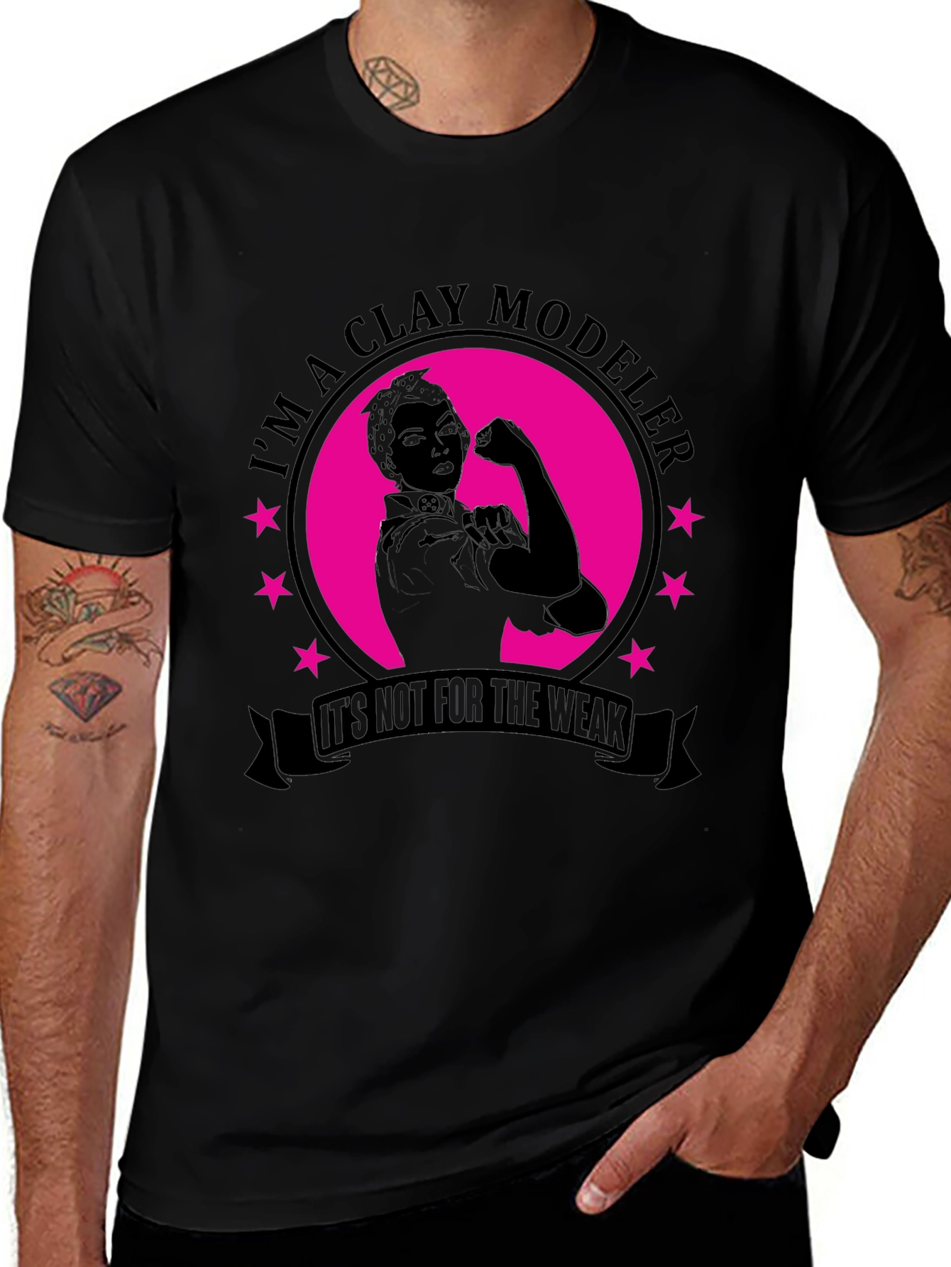 Clay Modeler T-Shirt - Strong Women Design