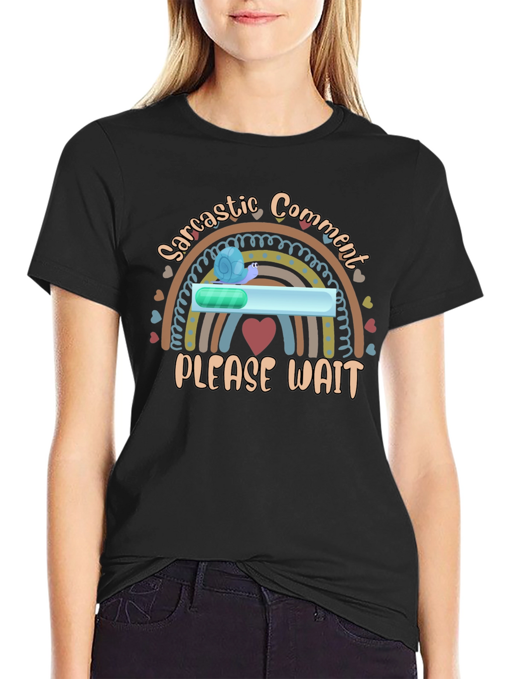 Sarcastic Comment Loading T-Shirt Funny Snail Tee