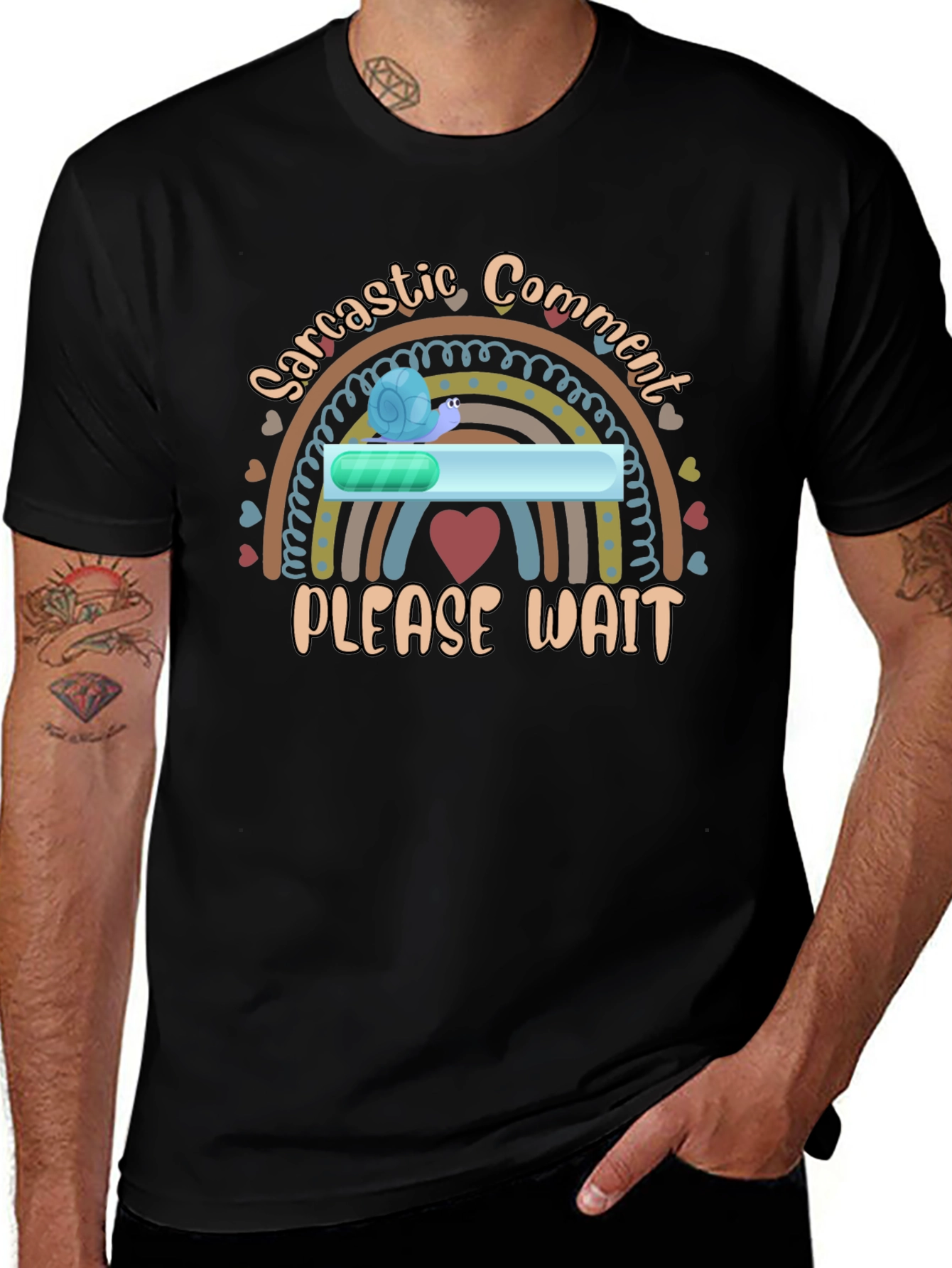 Sarcastic Comment Loading T-Shirt Funny Snail Tee