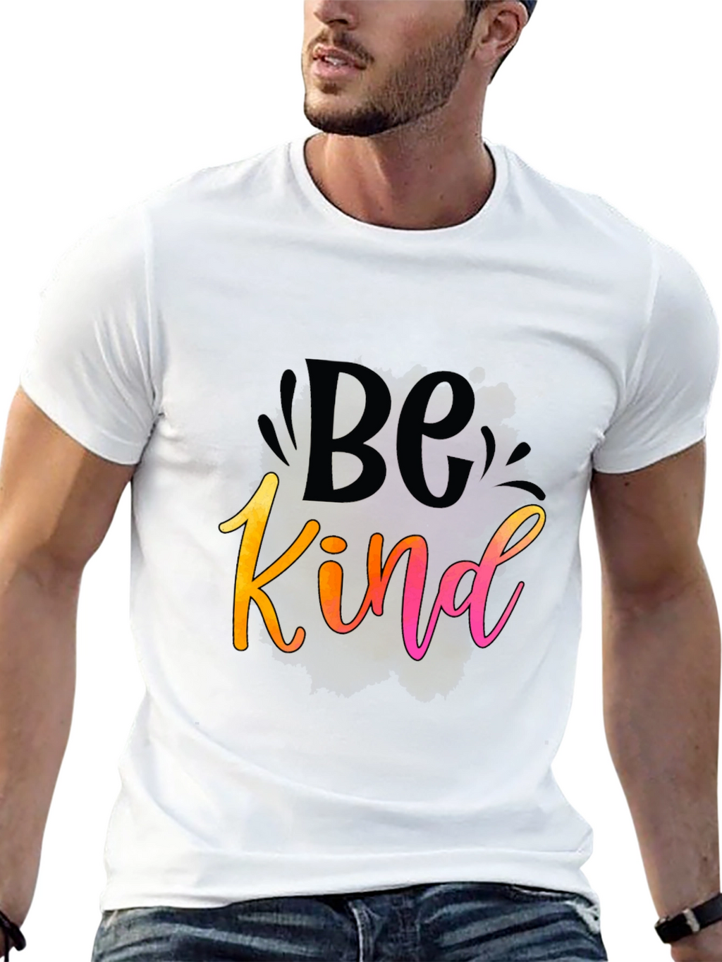 Be Kind Graphic Black T-Shirt