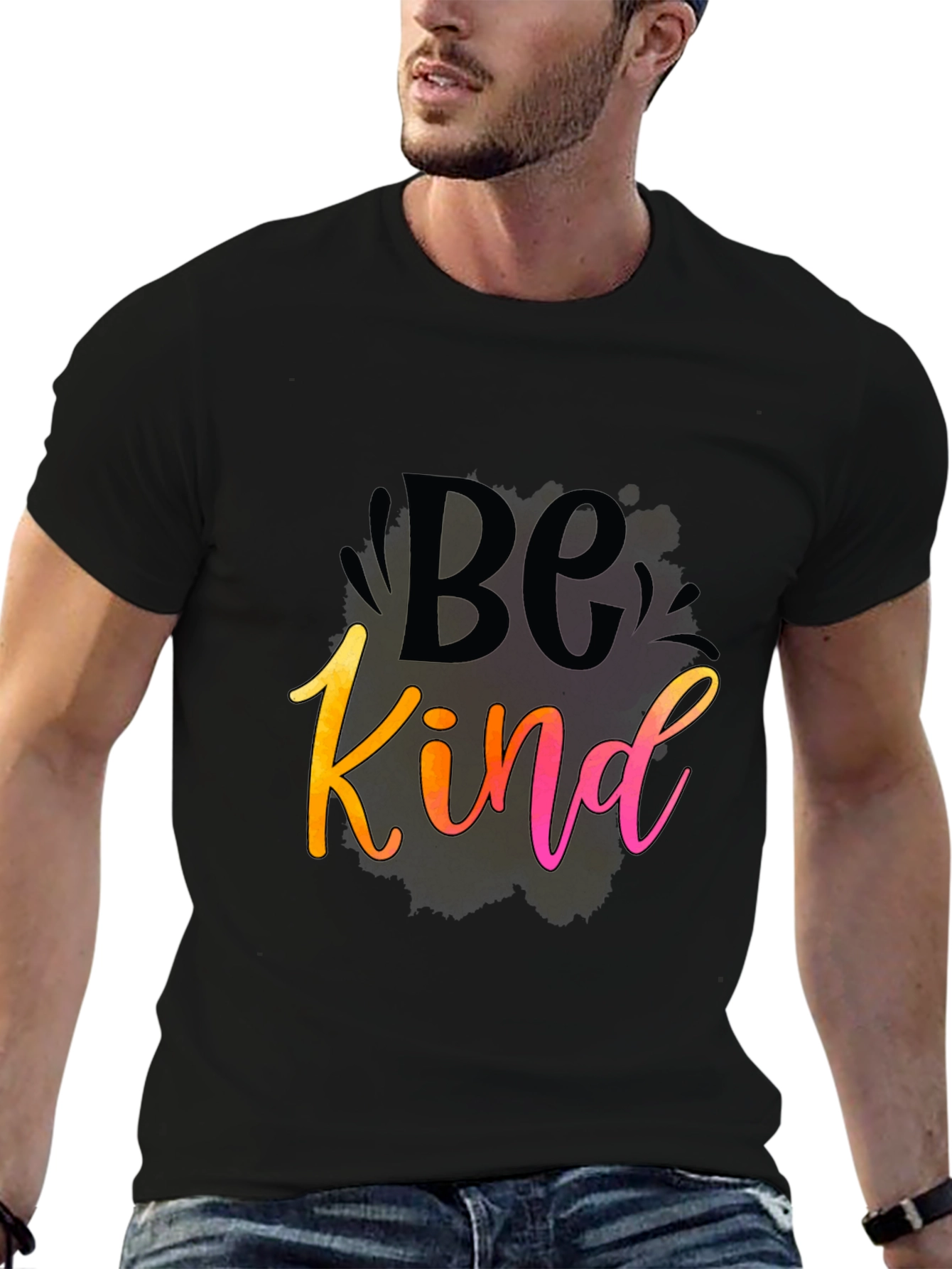 Be Kind Graphic Black T-Shirt