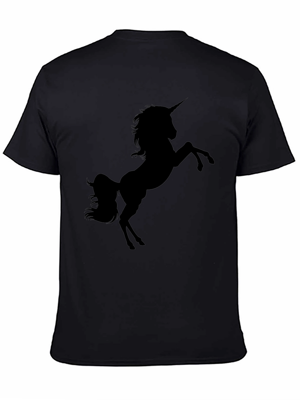 Unicorn Silhouette Black T-Shirt