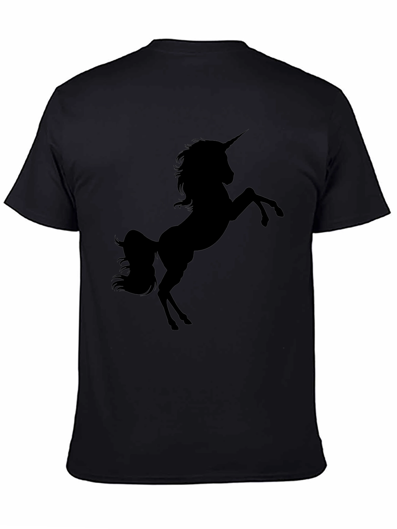 Unicorn Silhouette Black T-Shirt