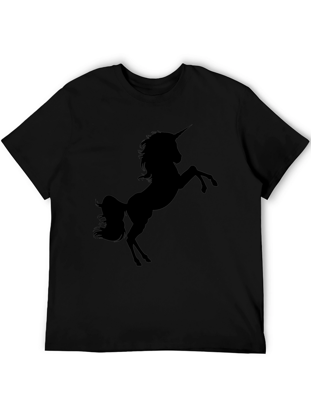 Unicorn Silhouette Black T-Shirt