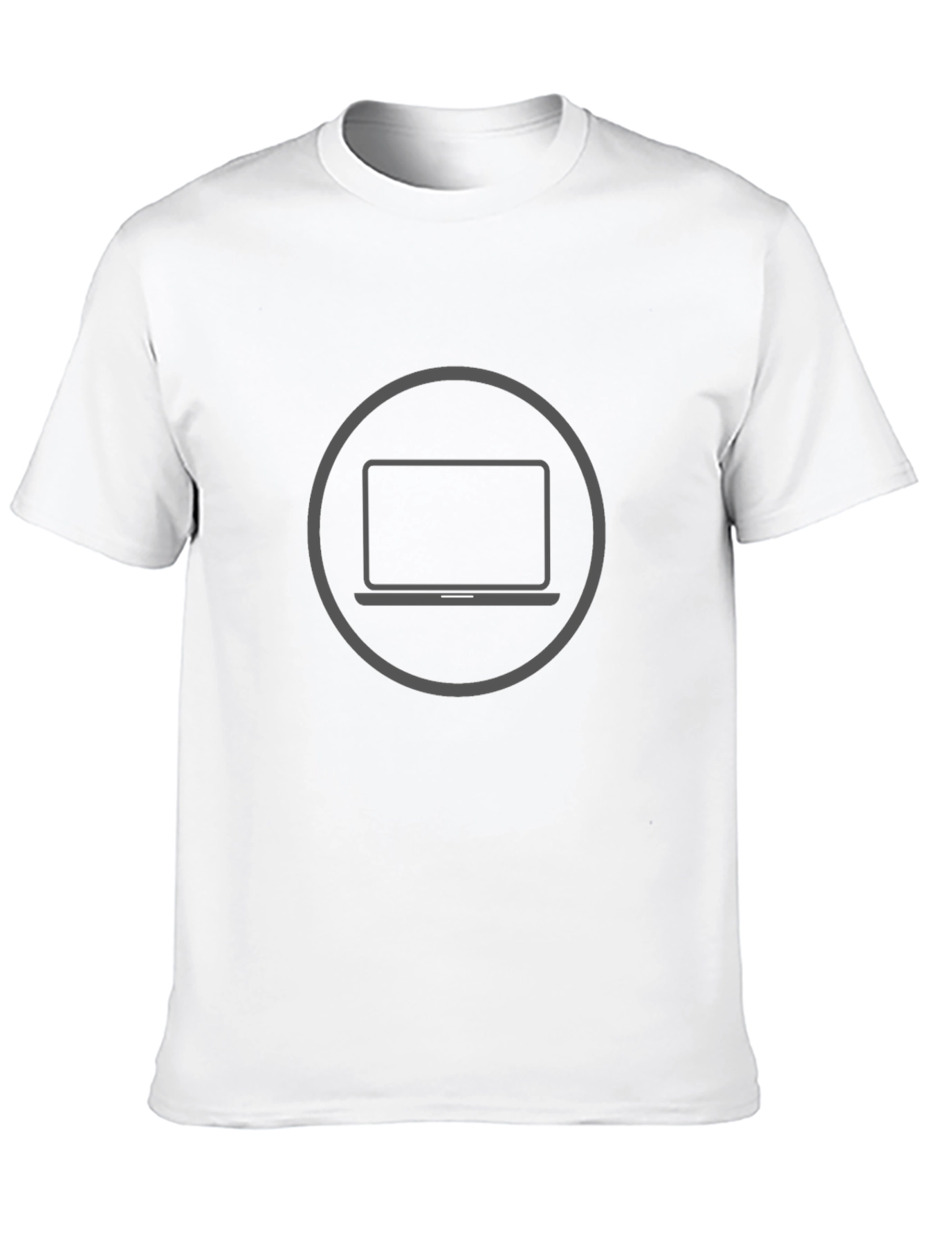 Laptop Graphic Black T-Shirt - Tech Enthusiast Style