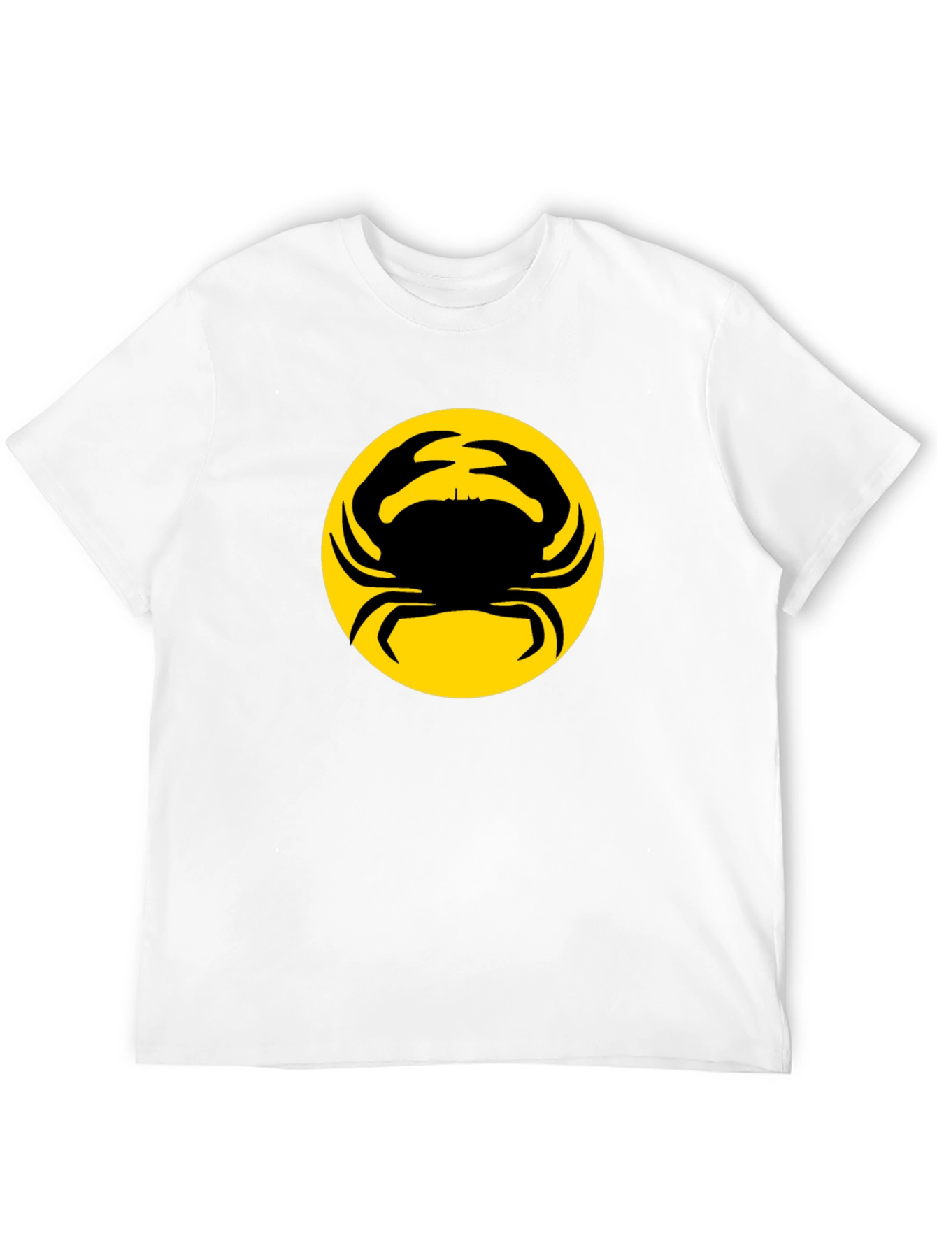 Crab Silhouette Graphic Tee - Black