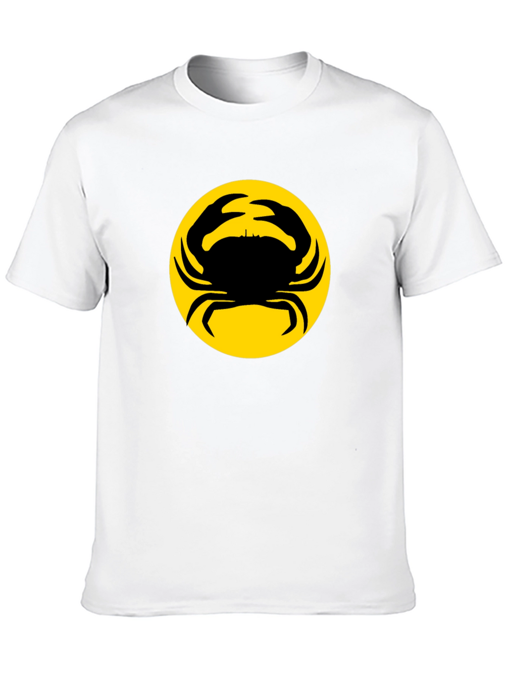 Crab Silhouette Graphic Tee - Black
