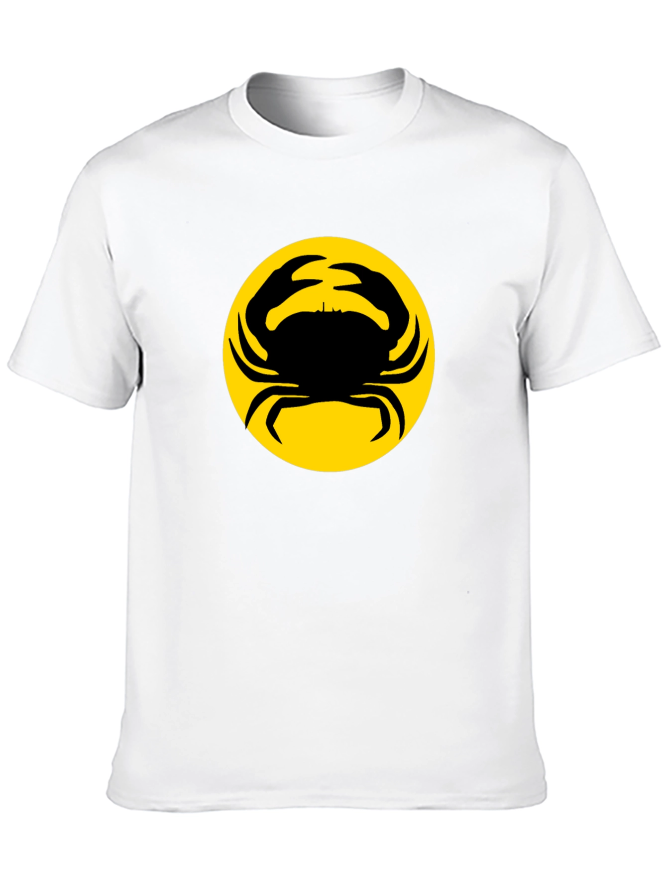 Crab Silhouette Graphic Tee - Black