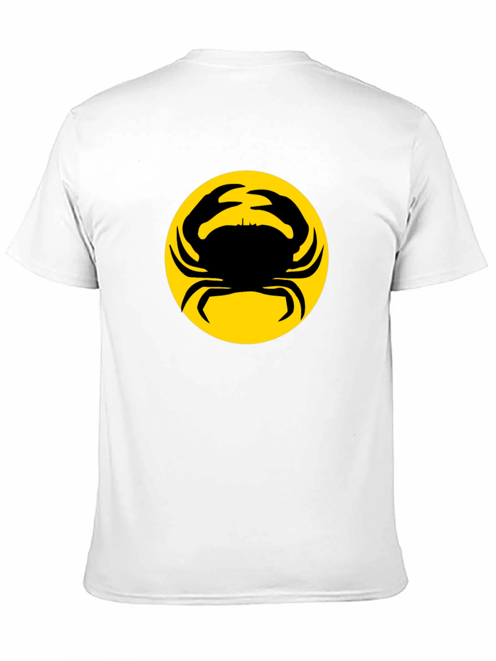 Crab Silhouette Graphic Tee - Black
