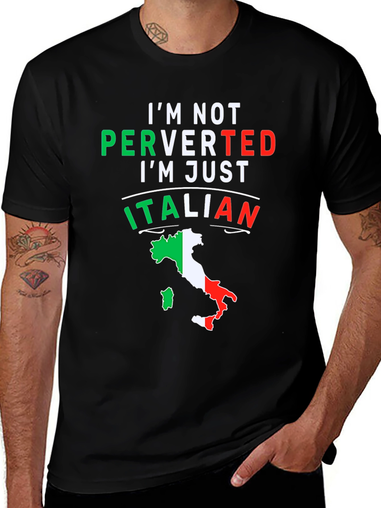 Italian Pride T-Shirt - Im Just Italian Tee