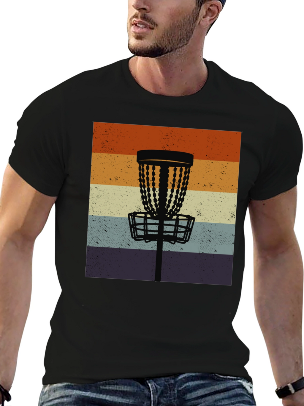 Retro Disc Golf Basket Tee