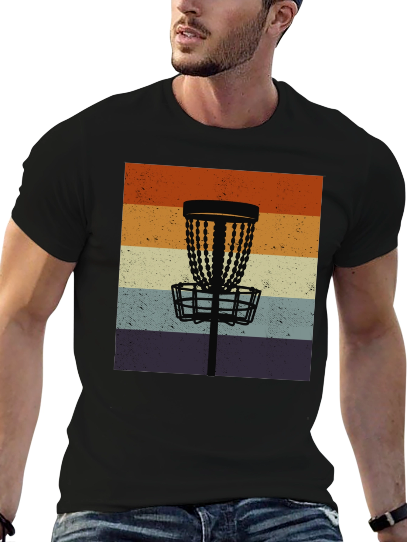 Retro Disc Golf Basket Tee