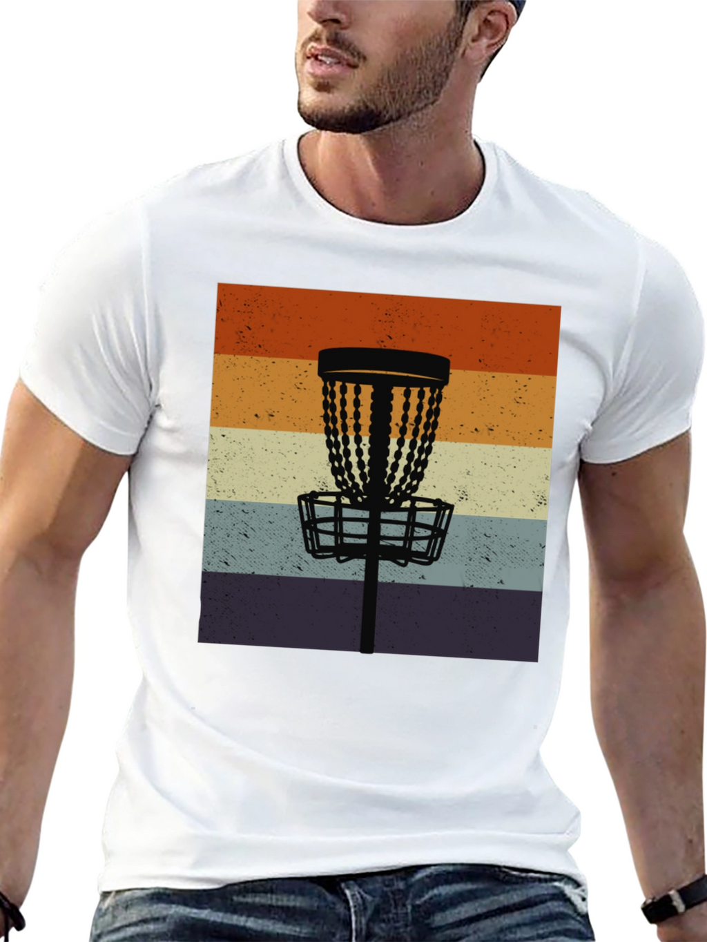 Retro Disc Golf Basket Tee