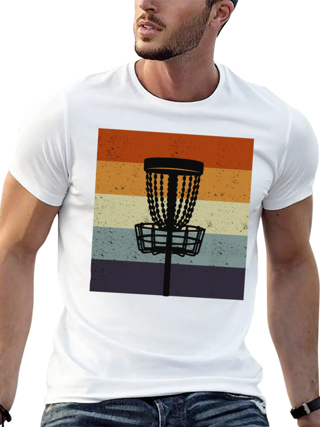 Retro Disc Golf Basket Tee