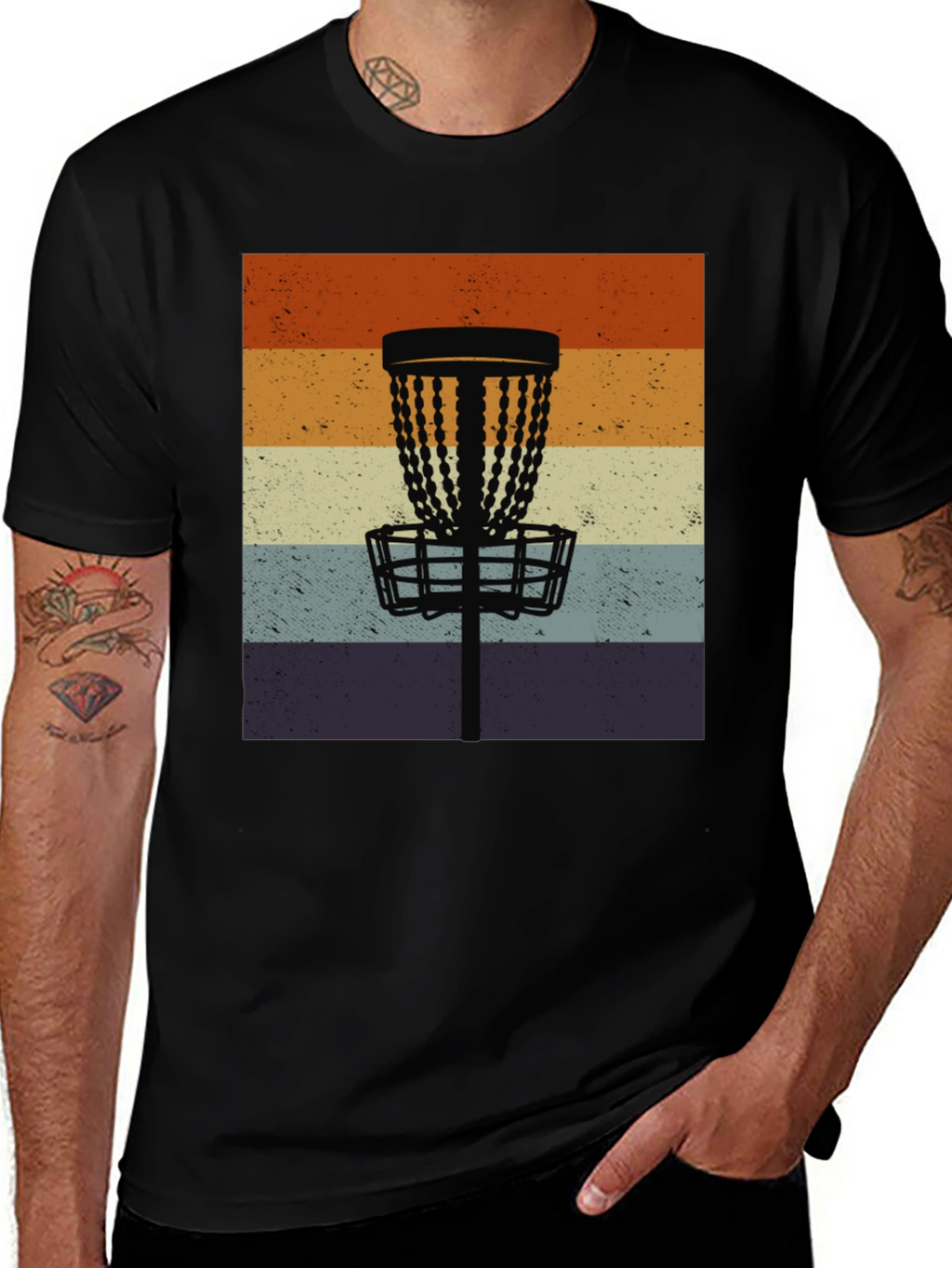 Retro Disc Golf Basket Tee