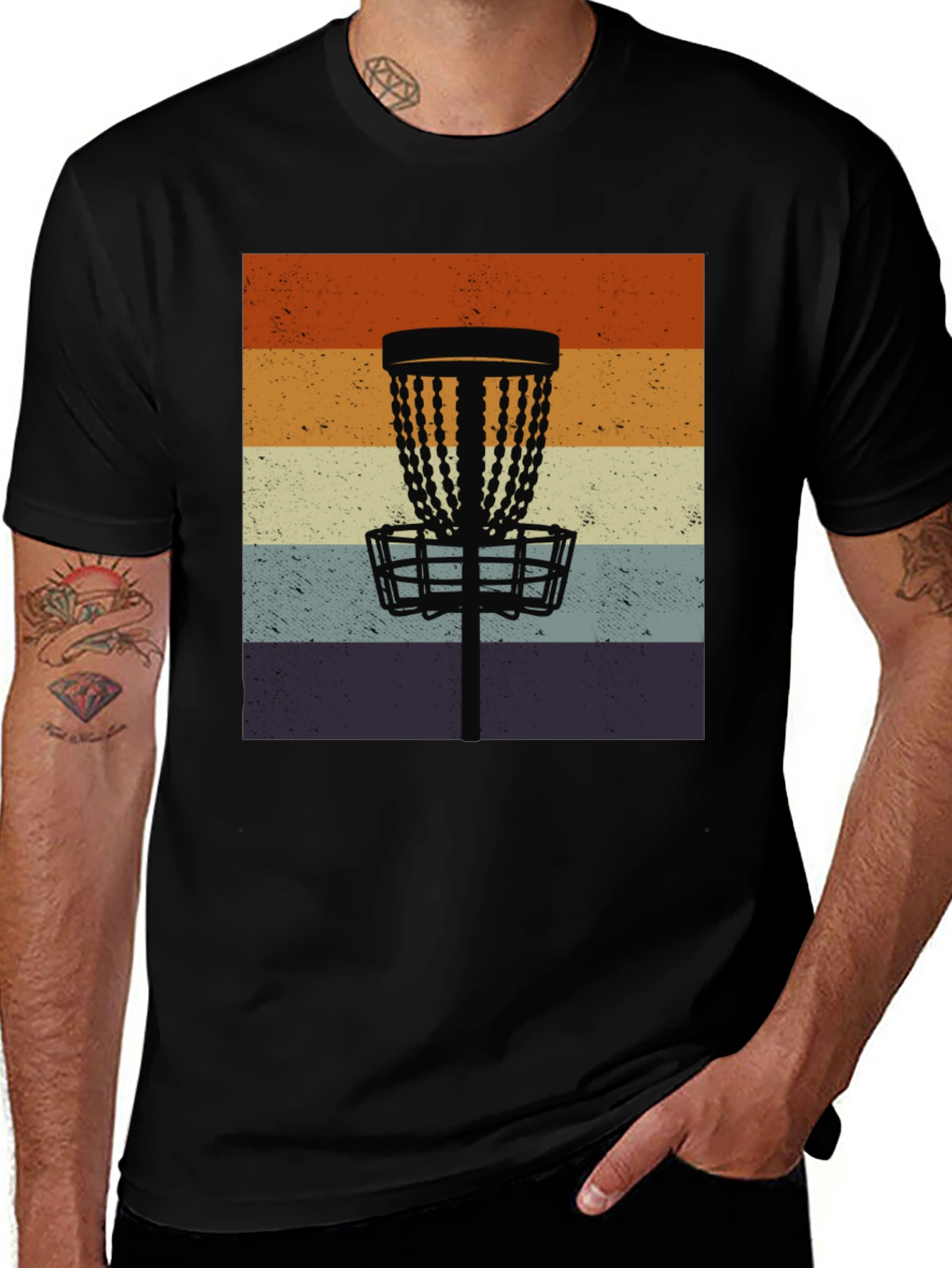 Retro Disc Golf Basket Tee