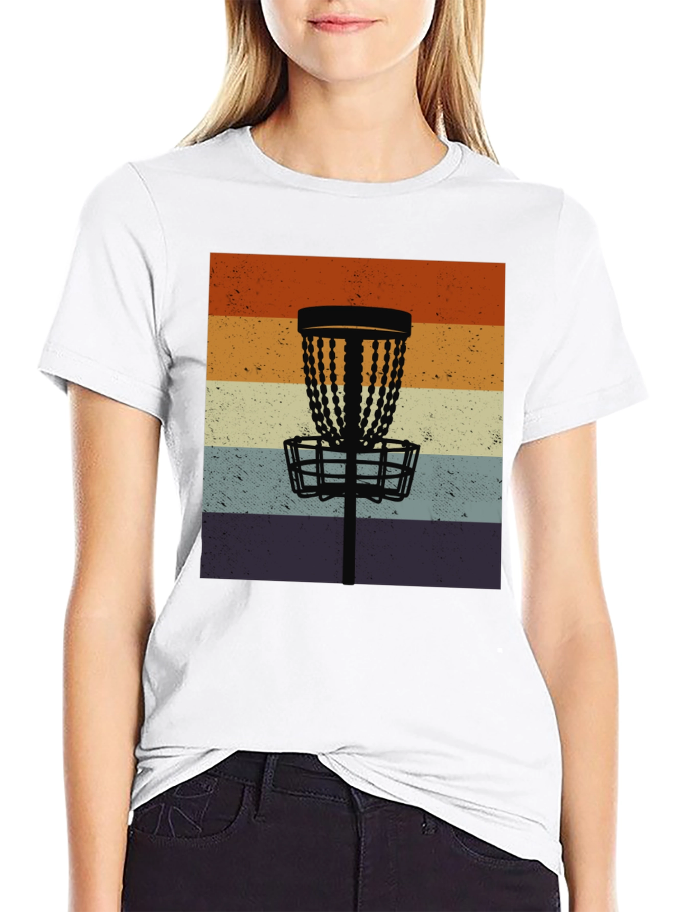 Retro Disc Golf Basket Tee