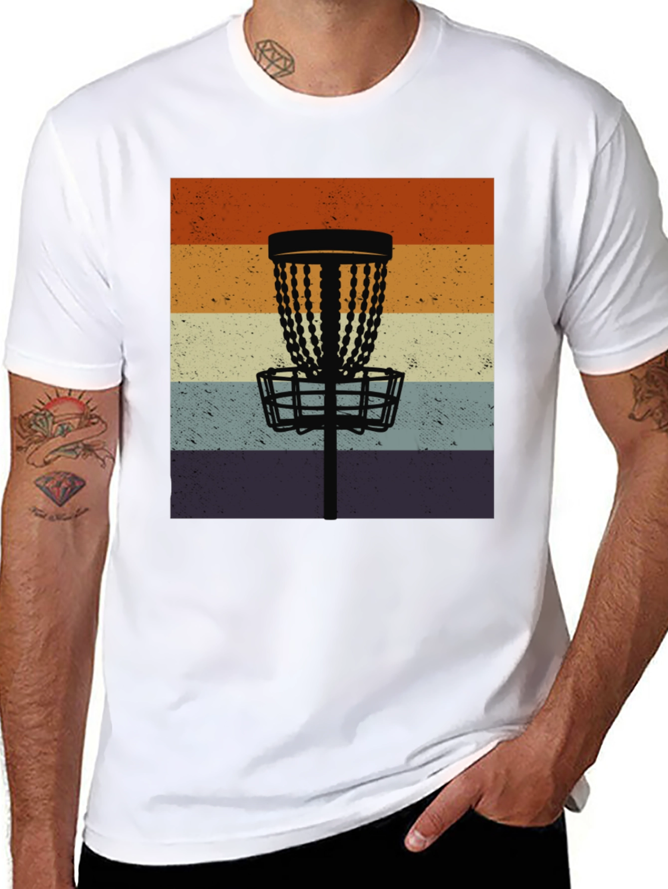Retro Disc Golf Basket Tee