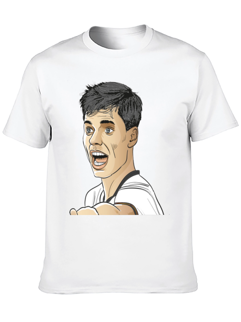 Cartoon Face Black T-Shirt