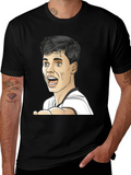 Cartoon Face Black T-Shirt