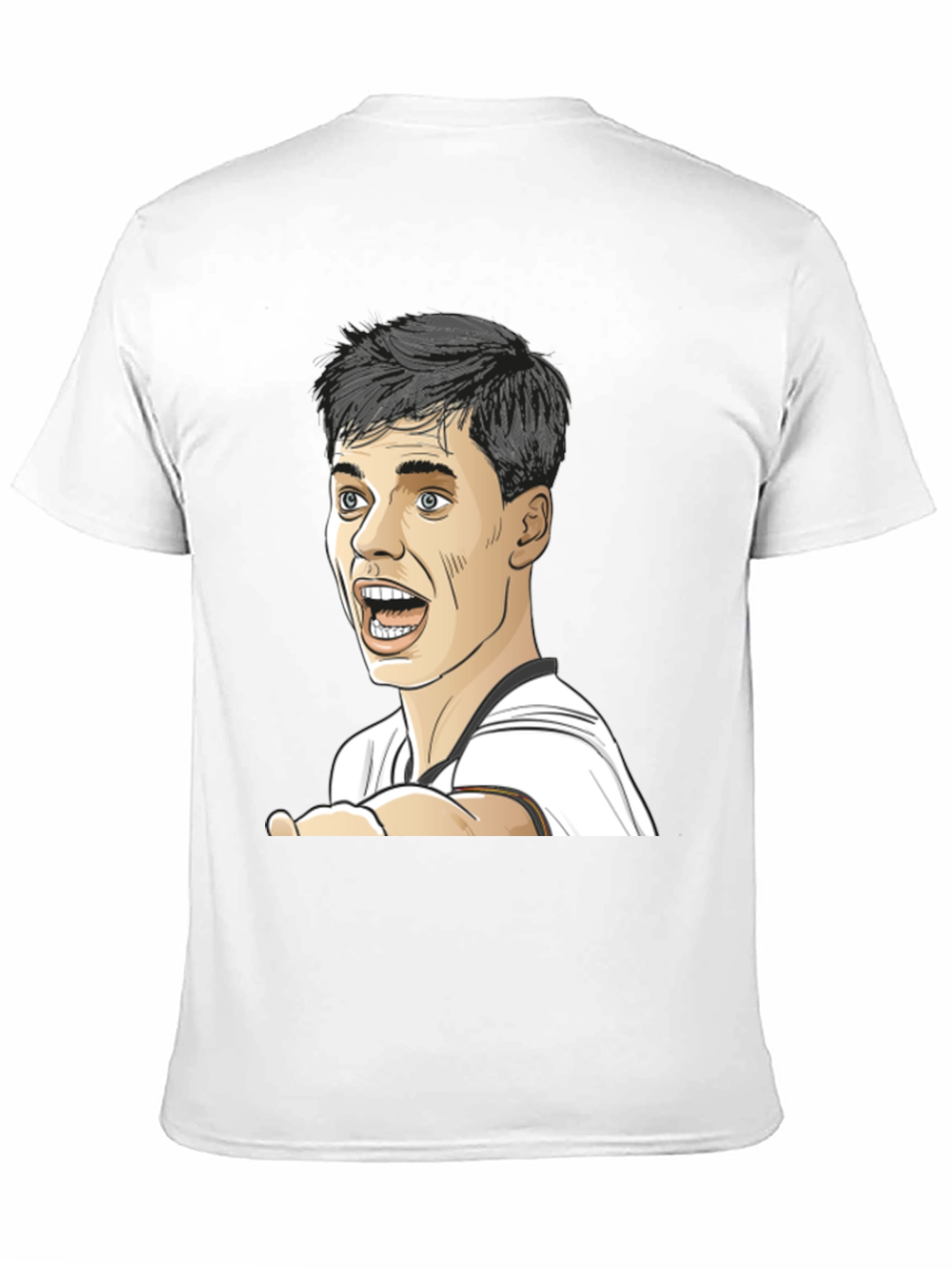 Cartoon Face Black T-Shirt